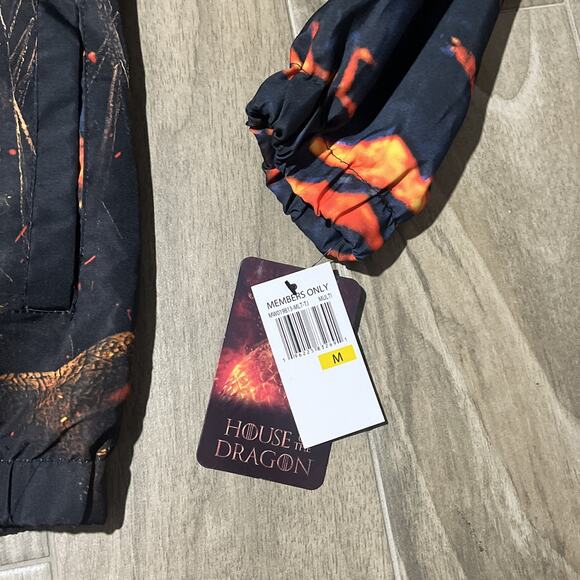 Game Of Thrones House Of The Dragon Windbreaker Jacket Mens Medium Members Only - Picture 3 of 12